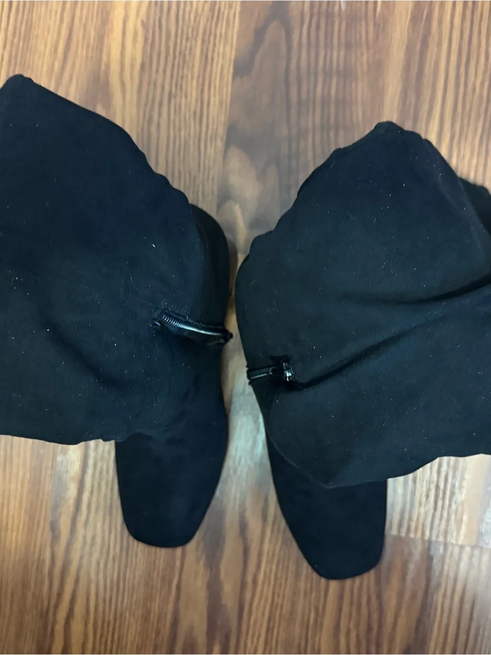 Sugar Black Over-The-Knee Block Heel Boots